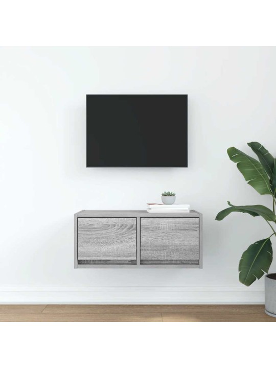 Tv-taso harmaa sonoma 60x31x25,5 cm tekninen puu