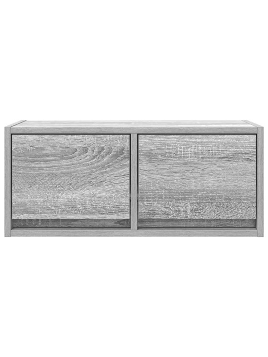 Tv-taso harmaa sonoma 60x31x25,5 cm tekninen puu