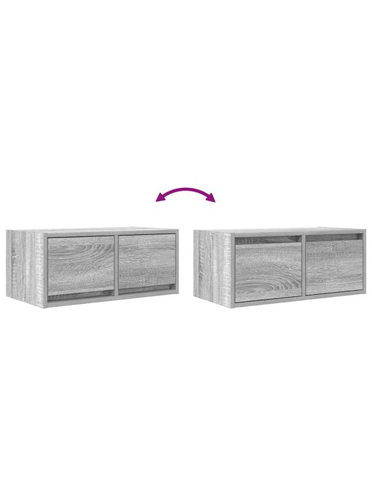Tv-taso harmaa sonoma 60x31x25,5 cm tekninen puu