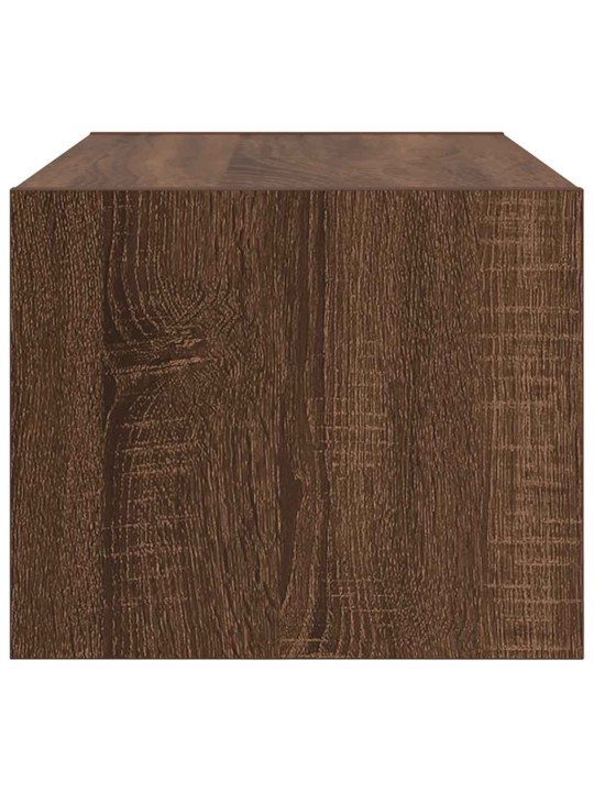 Tv-seinäkaapit 2 kpl ruskea tammi 60x31x25,5 cm tekninen puu