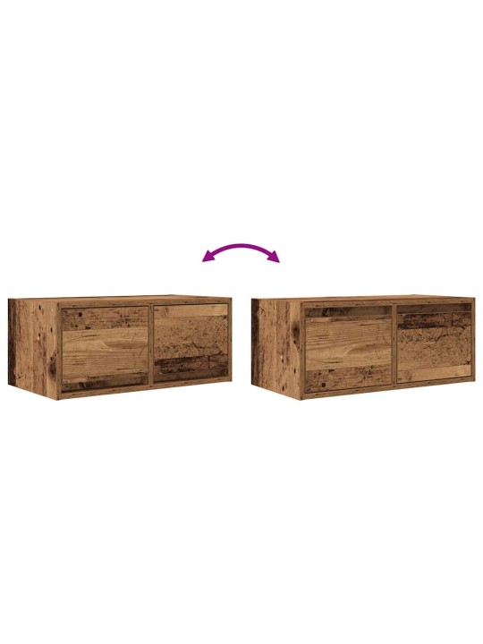 Tv-taso vanha puu 60x31x25,5 cm suunniteltu puu