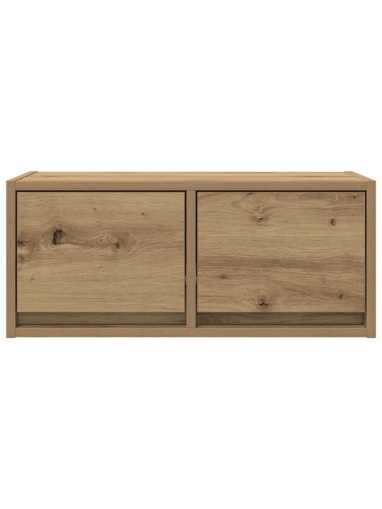 Tv-seinäkaapit 2 kpl artesaani tammi 60x31x25,5 cm tekninen puu