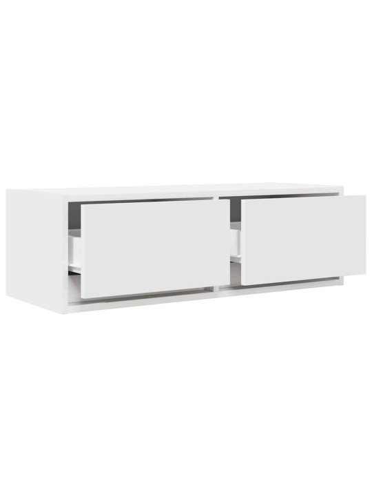 Tv-taso valkoinen 80x31x25,5 cm tekninen puu