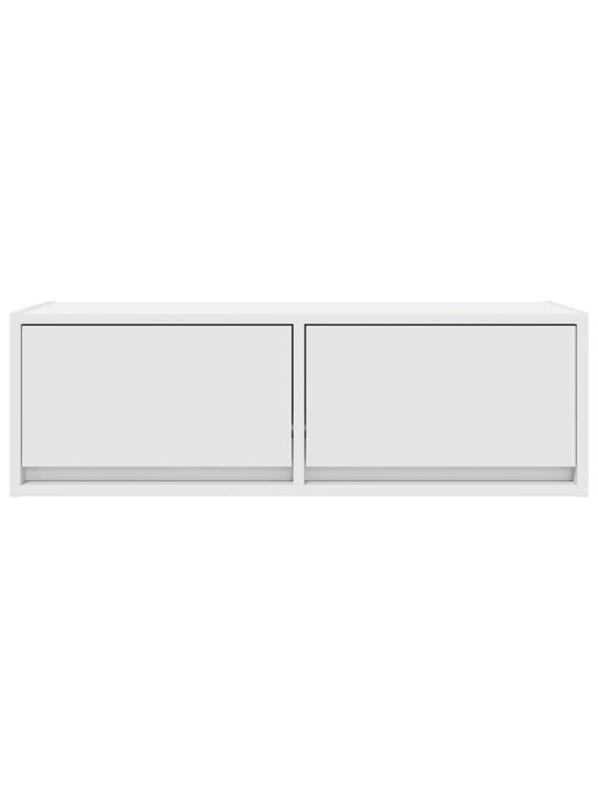 Tv-taso valkoinen 80x31x25,5 cm tekninen puu