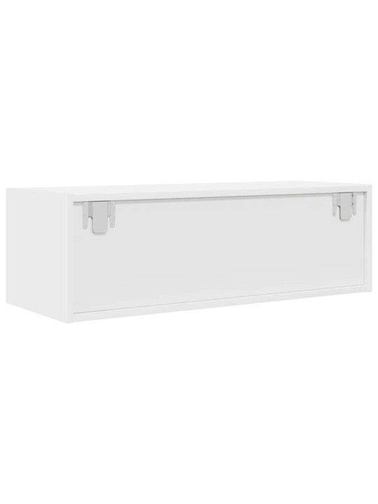 Tv-taso valkoinen 80x31x25,5 cm tekninen puu