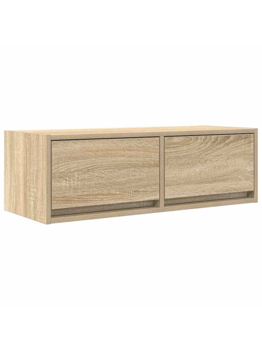 Tv-taso sonoma-tammi 80x31x25,5 cm tekninen puu