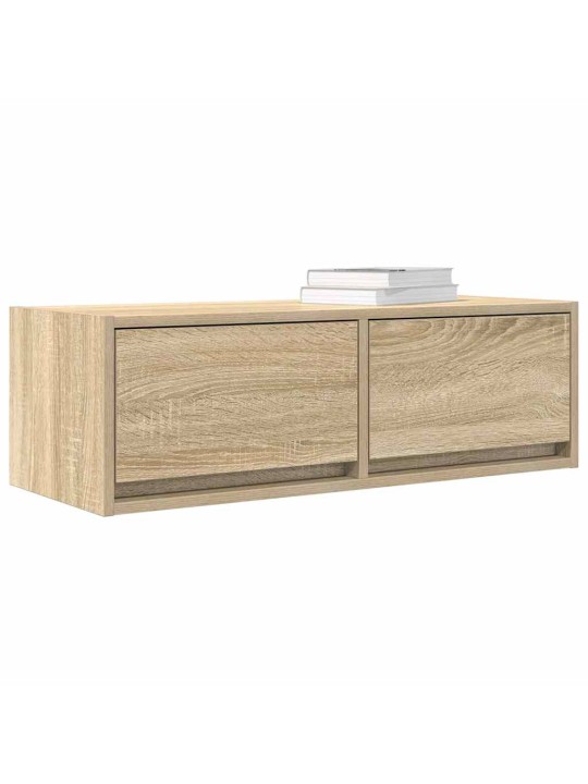 Tv-taso sonoma-tammi 80x31x25,5 cm tekninen puu
