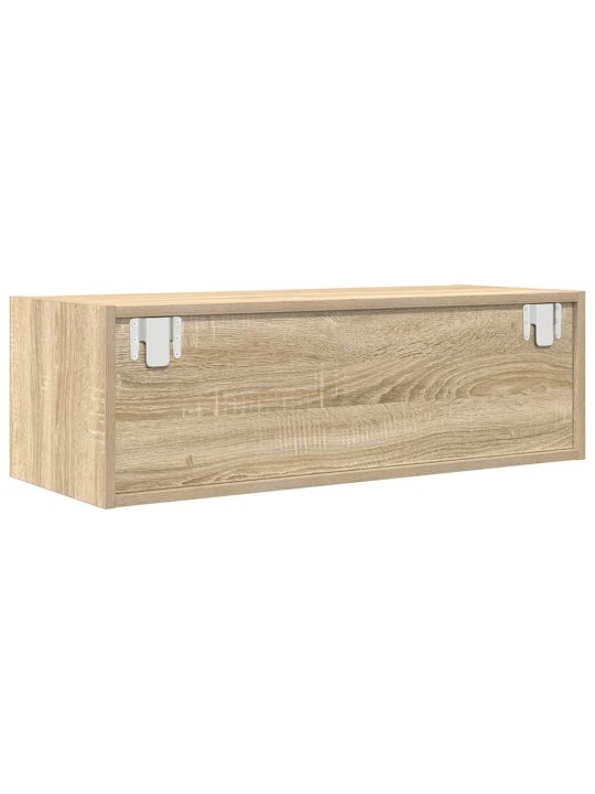 Tv-taso sonoma-tammi 80x31x25,5 cm tekninen puu