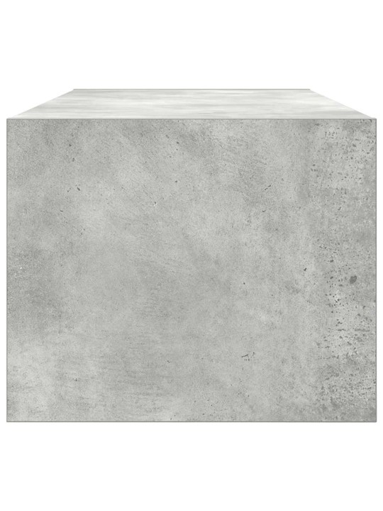 Tv-seinäkaapit 2 kpl betoninharmaa 80x31x25,5 cm tekninen puu