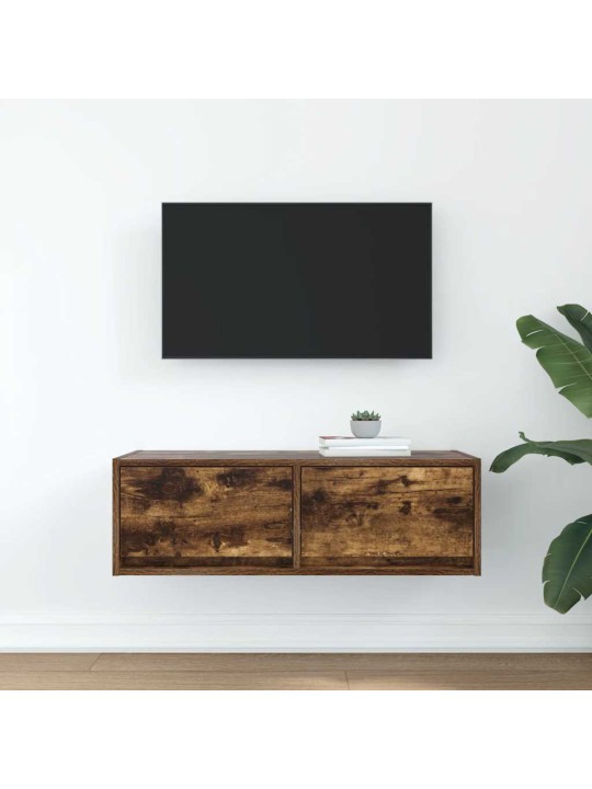 Tv-taso savutammi 80x31x25,5 cm tekninen puu