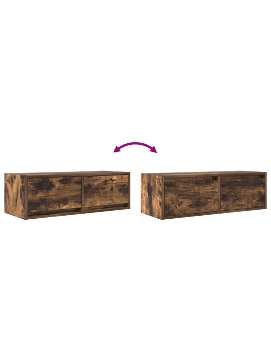 Tv-taso savutammi 80x31x25,5 cm tekninen puu