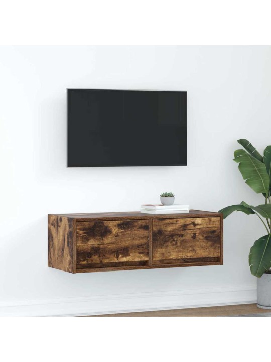 Tv-taso savutammi 80x31x25,5 cm tekninen puu