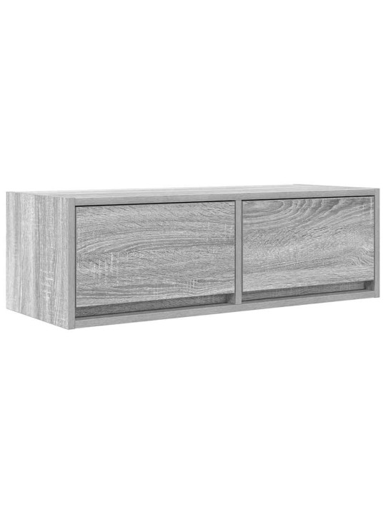 Tv-taso harmaa sonoma 80x31x25,5 cm tekninen puu