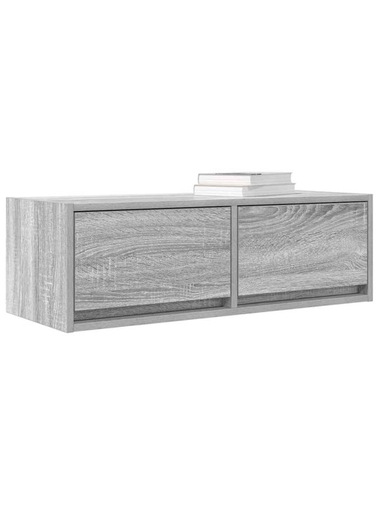 Tv-taso harmaa sonoma 80x31x25,5 cm tekninen puu