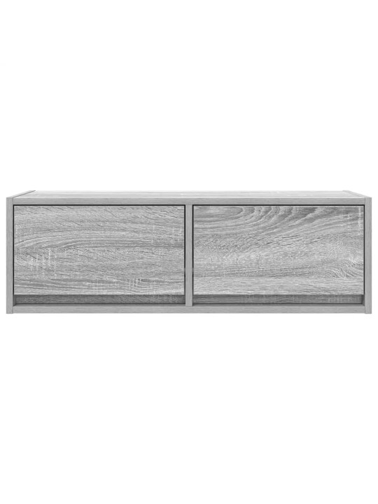 Tv-taso harmaa sonoma 80x31x25,5 cm tekninen puu