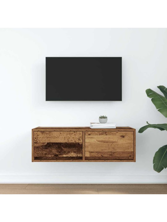Tv-taso vanha puu 80x31x25,5 cm suunniteltu puu