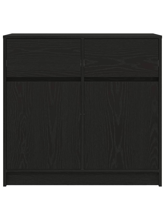 Senkki laatikolla musta tammi 80x34x76 cm tekninen puu