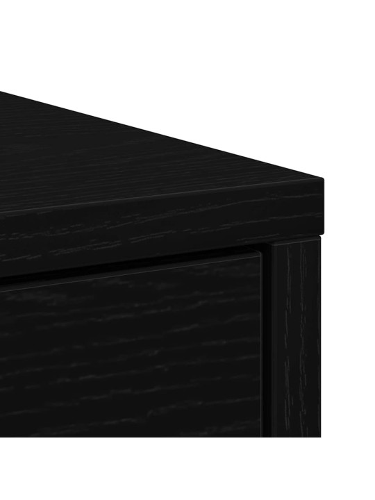 Senkki laatikolla musta tammi 80x34x76 cm tekninen puu