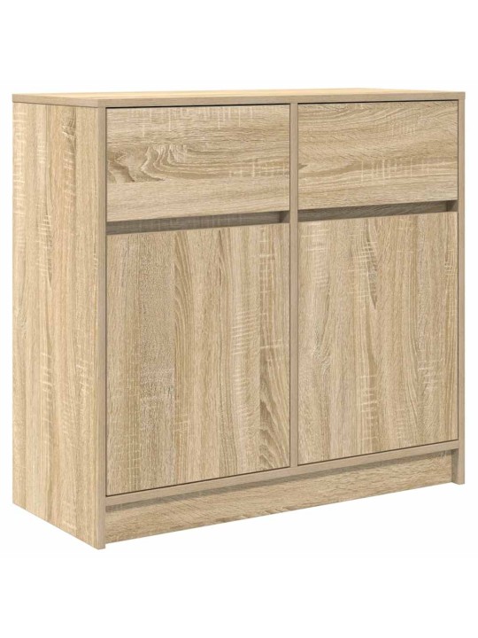 Senkki laatikolla sonoma-tammi 80x34x76 cm tekninen puu