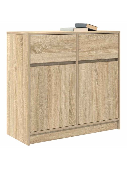 Senkki laatikolla sonoma-tammi 80x34x76 cm tekninen puu
