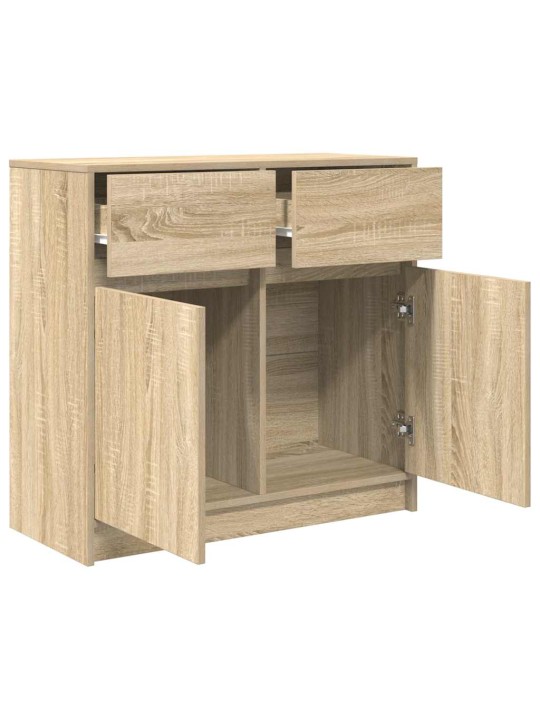 Senkki laatikolla sonoma-tammi 80x34x76 cm tekninen puu
