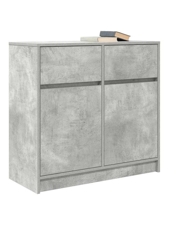 Senkki laatikolla betoninharmaa 80x34x76 cm tekninen puu