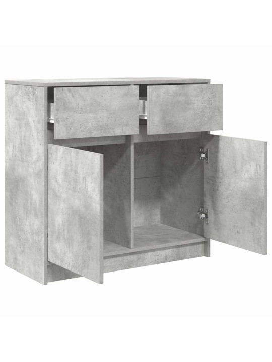 Senkki laatikolla betoninharmaa 80x34x76 cm tekninen puu