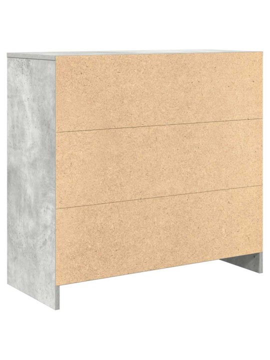 Senkki laatikolla betoninharmaa 80x34x76 cm tekninen puu