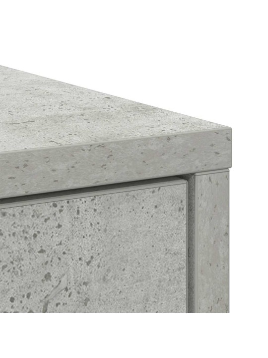 Senkki laatikolla betoninharmaa 80x34x76 cm tekninen puu