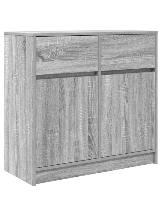 Senkki laatikolla harmaa sonoma 80x34x76 cm tekninen puu