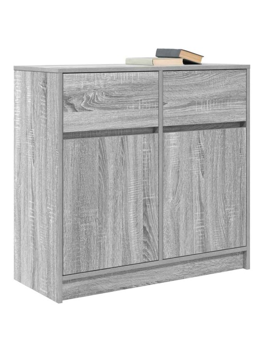 Senkki laatikolla harmaa sonoma 80x34x76 cm tekninen puu
