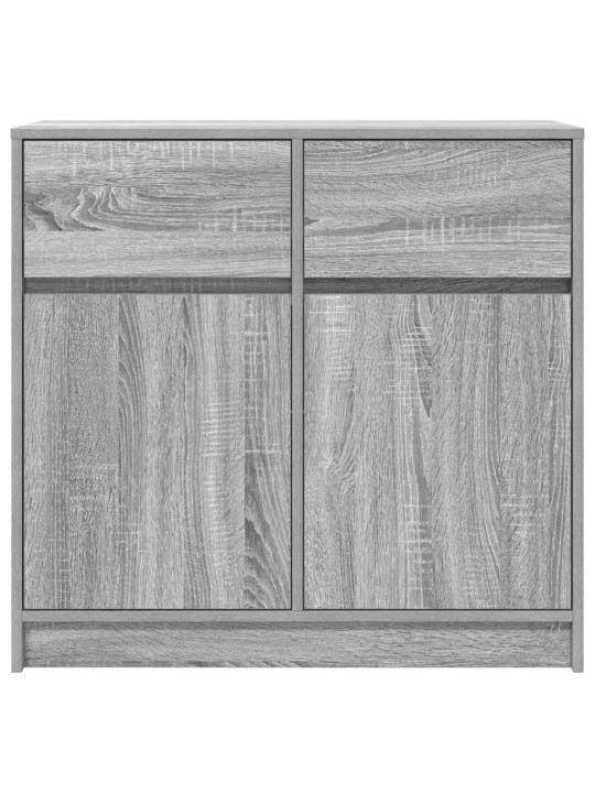 Senkki laatikolla harmaa sonoma 80x34x76 cm tekninen puu
