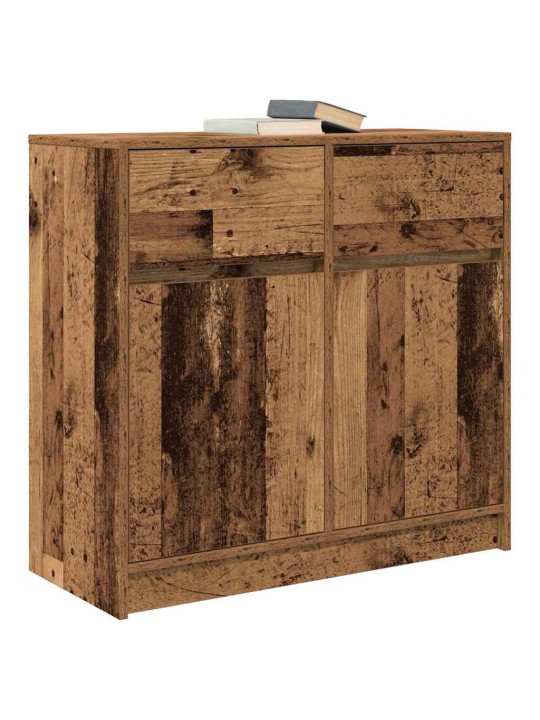 Senkki laatikolla vanha puu 80x34x76 cm tekninen puu