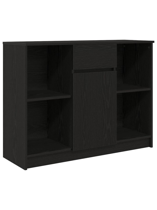 Senkki laatikolla musta tammi 101x35x76 cm tekninen puu