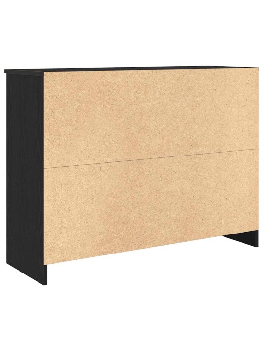 Senkki laatikolla musta tammi 101x35x76 cm tekninen puu