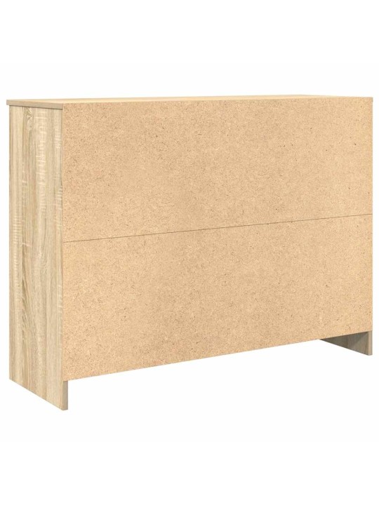 Senkki laatikolla sonoma-tammi 101x35x76 cm tekninen puu