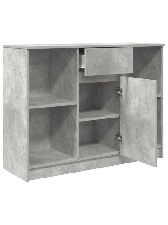 Senkki laatikolla betoninharmaa 101x35x76 cm tekninen puu