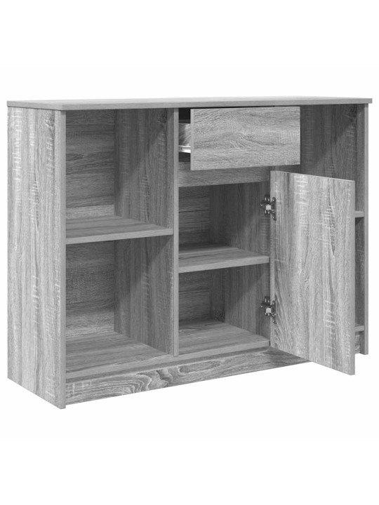 Senkki laatikolla harmaa sonoma 101x35x76 cm tekninen puu