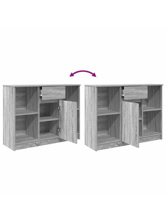 Senkki laatikolla harmaa sonoma 101x35x76 cm tekninen puu