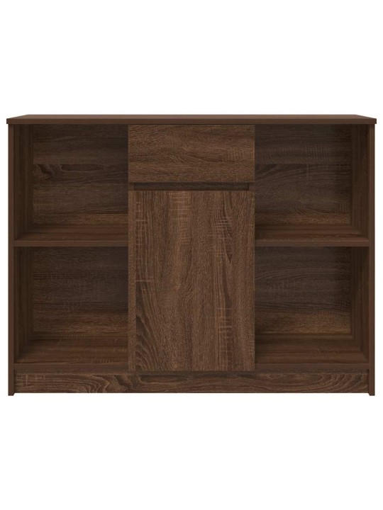 Senkki laatikolla ruskea tammi 101x35x76 cm tekninen puu