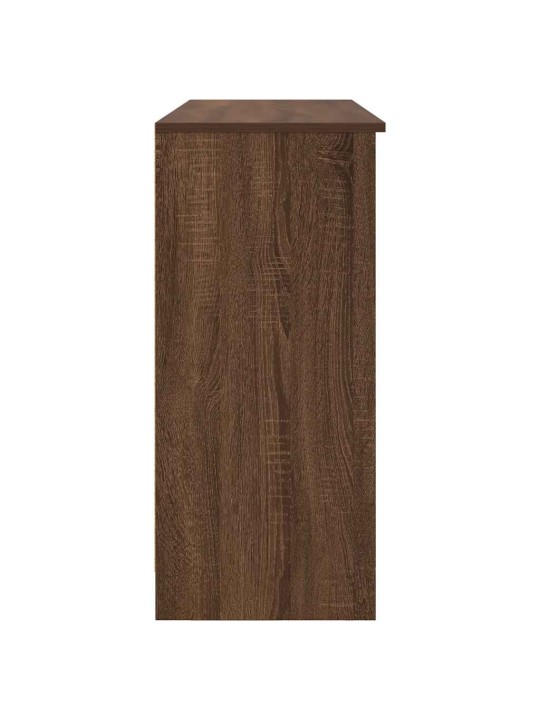 Senkki laatikolla ruskea tammi 101x35x76 cm tekninen puu