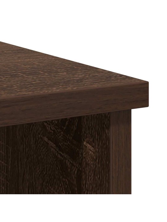 Senkki laatikolla ruskea tammi 101x35x76 cm tekninen puu