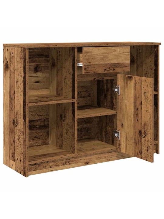Senkki laatikolla vanha puu 101x35x76 cm tekninen puu