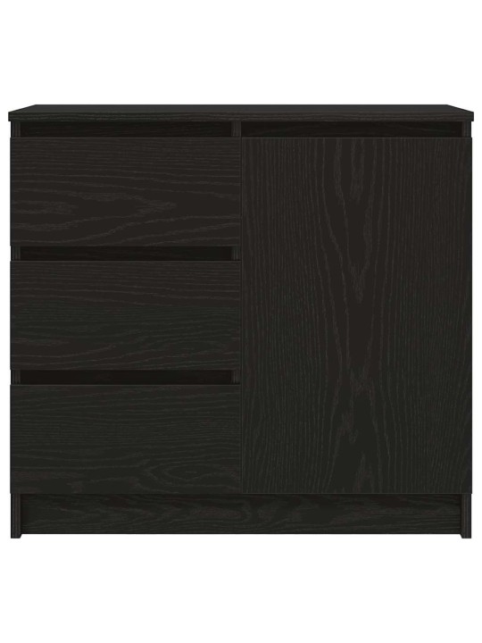 Senkki laatikolla musta tammi 71x35x65 cm tekninen puu