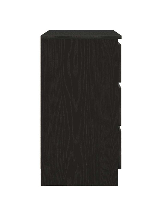 Senkki laatikolla musta tammi 71x35x65 cm tekninen puu