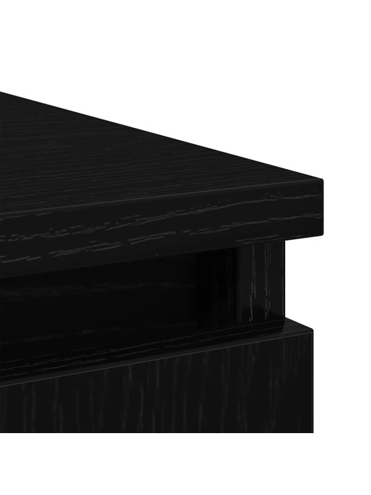 Senkki laatikolla musta tammi 71x35x65 cm tekninen puu