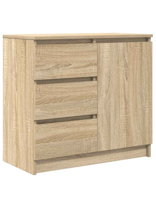 Senkki laatikolla sonoma-tammi 71x35x65 cm tekninen puu