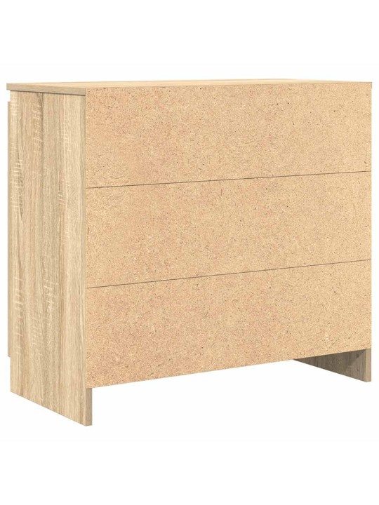 Senkki laatikolla sonoma-tammi 71x35x65 cm tekninen puu