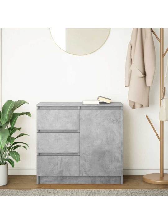 Senkki laatikolla betoninharmaa 71x35x65 cm tekninen puu