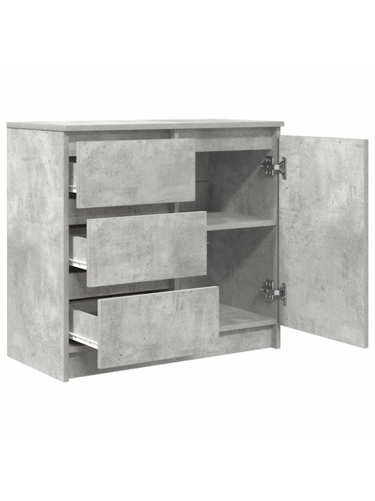 Senkki laatikolla betoninharmaa 71x35x65 cm tekninen puu